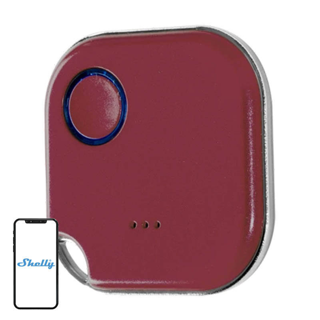 Smart tlačítko SHELLY BLU Button 1 Red Bluetooth