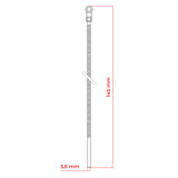 Pásek stahovací s otvorem pro šroub DPM OP36145-25B 3,6x145mm 25ks