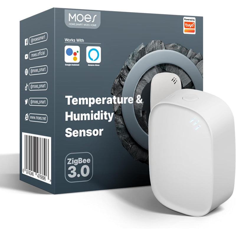 Smart senzor teploty a vlhkosti MOES ZSS-S01-TH-C-MS ZigBee Tuya