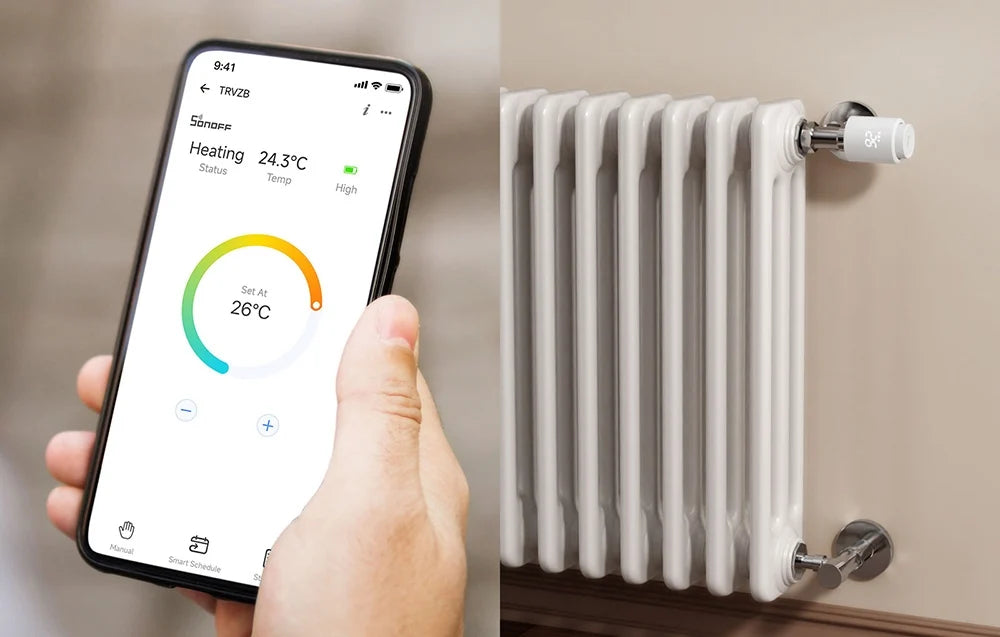 Smart termostatická hlavice SONOFF TRVZB Zigbee sada 4ks