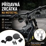 Přídavné zpětné zrcátko STU r3115M pro motocykl