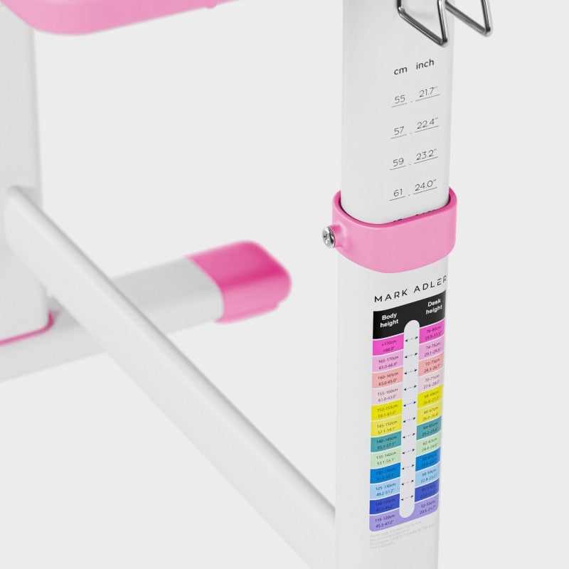 Ergonomický stůl MARK ADLER Study 3.0 Pink 66 cm
