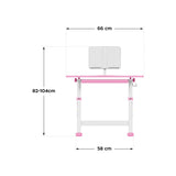 Ergonomický stůl MARK ADLER Study 3.0 Pink 66 cm