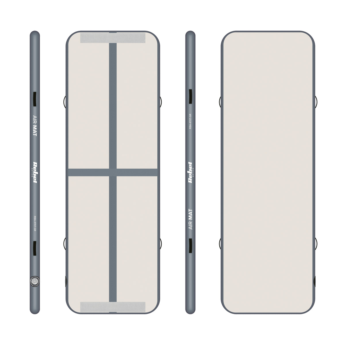 Airtrack REBEL RBA-4708-GR 400x100x10cm gray