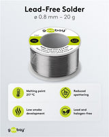 Cín 0.8mm 20g 99,3%Sn 0,7%Cu GOOBAY 77421