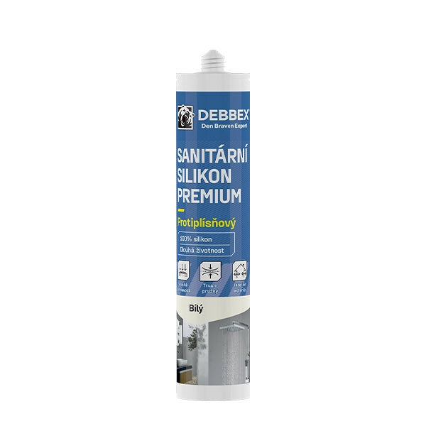 Silikon sanitární DEBBEX PREMIUM bílý 280ml