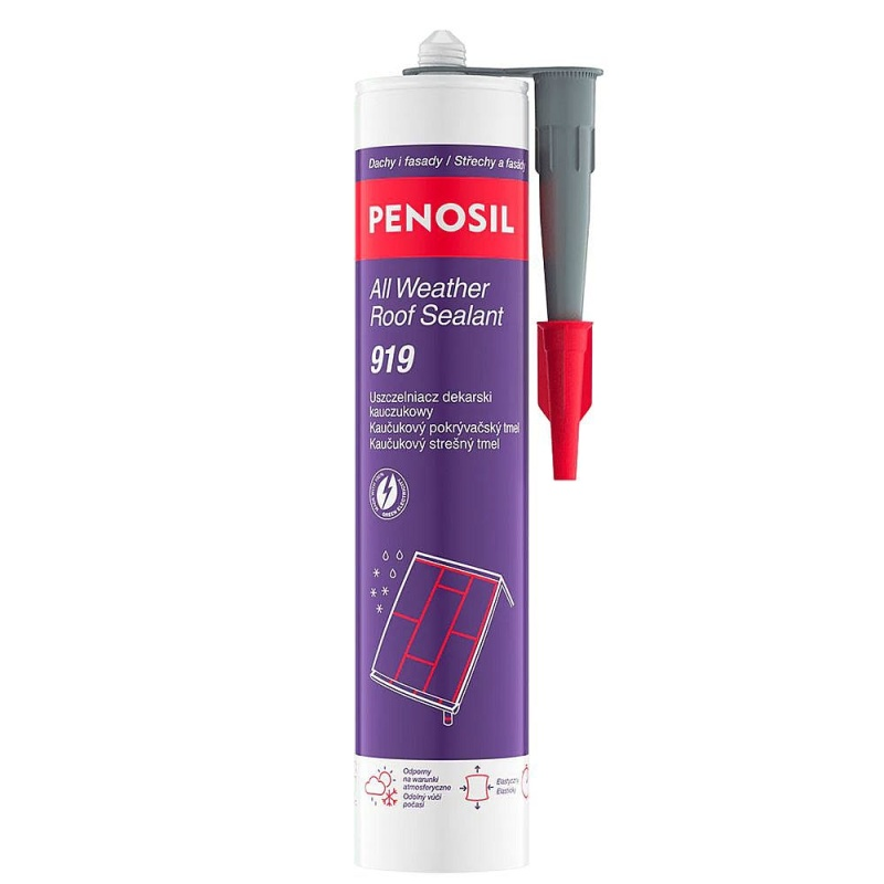 Tmel pokrývačský kaučukový PENOSIL 919 šedý 280ml