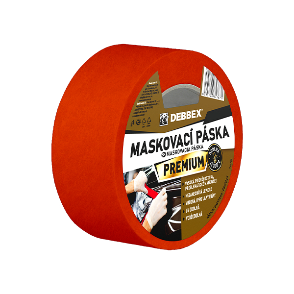 Páska maskovací DEBBEX 100°C Premium 25mmx50m
