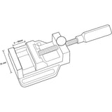 Svěrák kovový TOOLCRAFT SRS-142