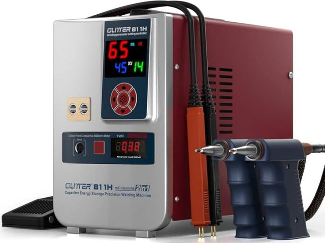 Svářečka baterií bodová GLITTER 811H s příslušenstvím, 36kW