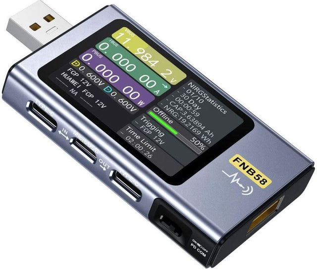 USB tester FNIRSI FNB58 BT, bluetooth
