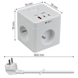 Prodlužovací kabel DPM FMP3114 bílý