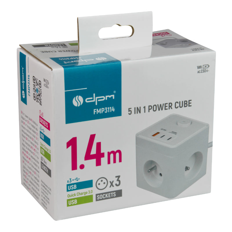 Prodlužovací kabel DPM FMP3114 bílý
