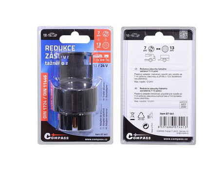 Zásuvka tažného zařízení - Redukce 7-13 pólů COMPASS 07441