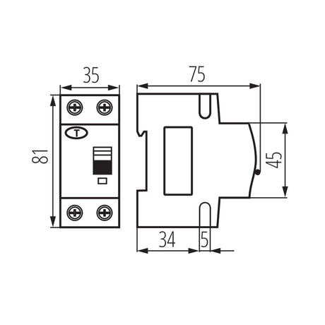 Jistič KANLUX KRO6-2/B10/30 23213
