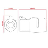 Zásuvka DPM 4p 16A 400V IP44 WS-GS-4-16A