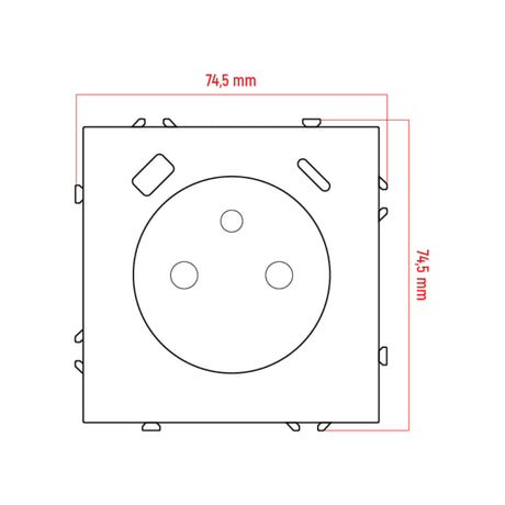 Zásuvka DPM MOXY MOX1036W bílá