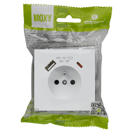 Zásuvka DPM MOXY MOX1036W bílá