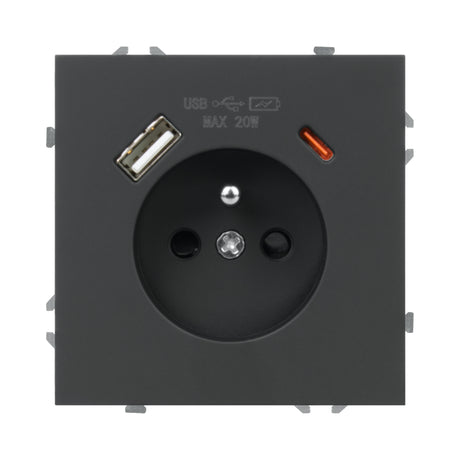 Zásuvka DPM MOXY MOX1036B černá