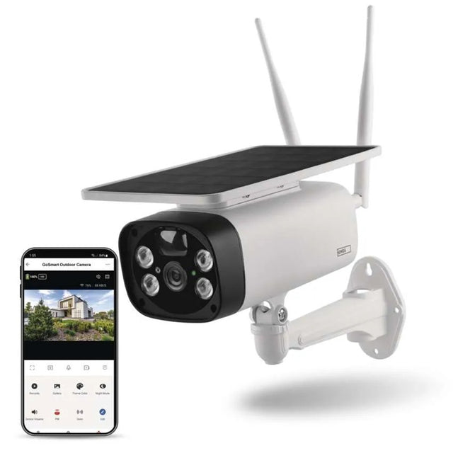 GoSmart venkovní bateriová kamera EMOS IP-600 EYE s WiFi a solárním panelem