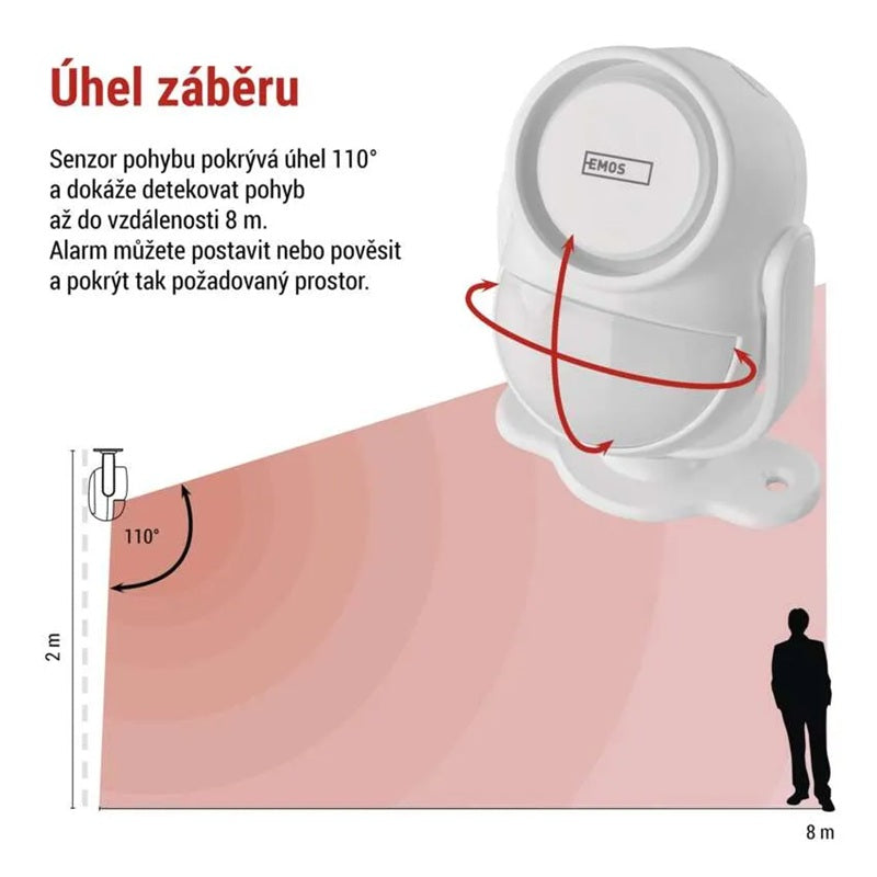 GoSmart alarm EMOS  IP-126L GUARDIAN s pohybovým čidlem WiFi Tuya