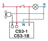 Časový spínač ELEKTROBOCK CS3-1 pro ventilátory