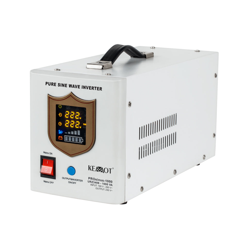Zdroj záložní KEMOT PROsinus-1000 12V 230V 1000VA 700W White
