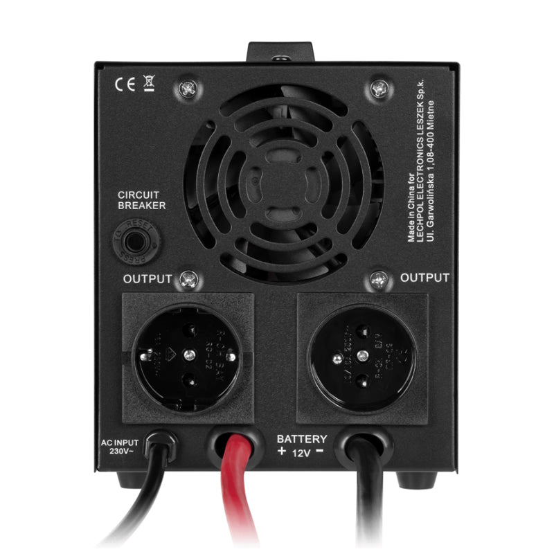 Zdroj záložní KEMOT PROsinus-500-LFP4 12V 230V 500VA 300W Black