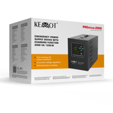 Zdroj záložní KEMOT PROsinus-2000 12V 230V 2000VA 1200W Black URZ3407-LFP4