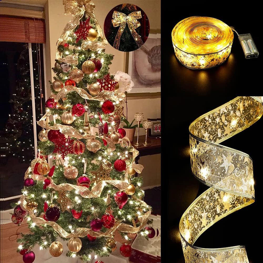 Stuha vánoční LED FAMILY 58933C 2m