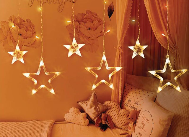 Vánoční LED řetěz MOON IN THE ROOM ML48C hvězdy