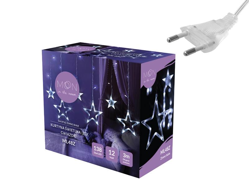 Vánoční LED řetěz MOON IN THE ROOM ML48Z hvězdy