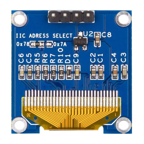 Displej OLED 0,96", 128x64 znaků, IIC/I2C, 4piny, modrý