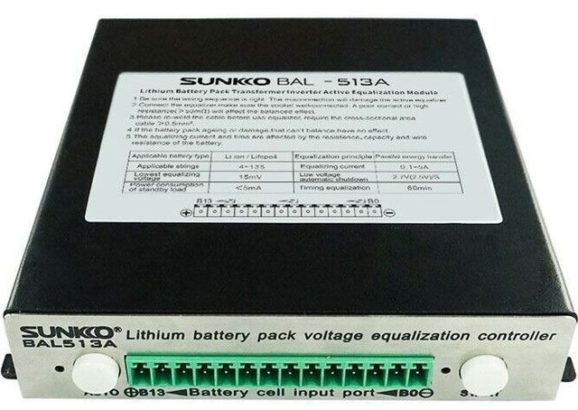 Balancér bateriový SUNKKO BAL-513A 4-13S 5A pro Li-Ion, LiFePO4 články