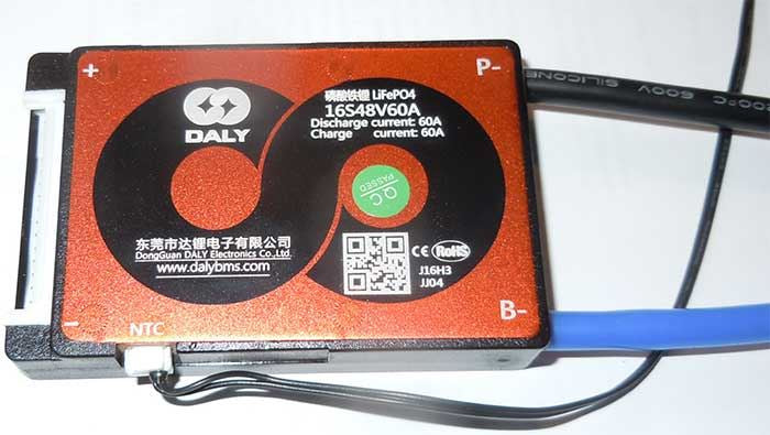 BMS DALY 16S48V60A pro články LiFePO4 48V/60A, 3-16S