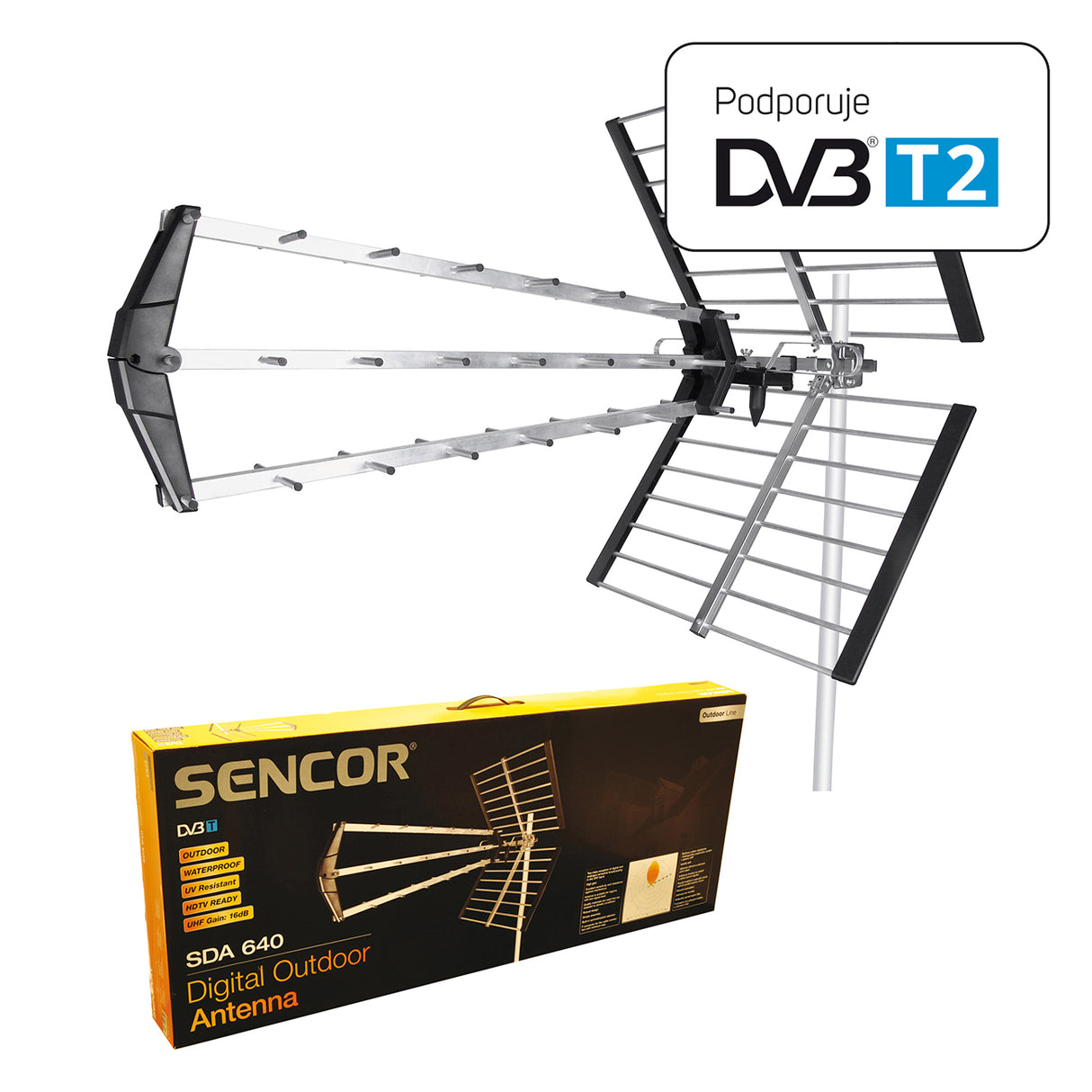 Anténa venkovní SENCOR SDA-640