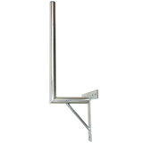 Anténní držák 25cm na zeď se vzpěrou, trubka 42/2mm, výška 66cm žár.