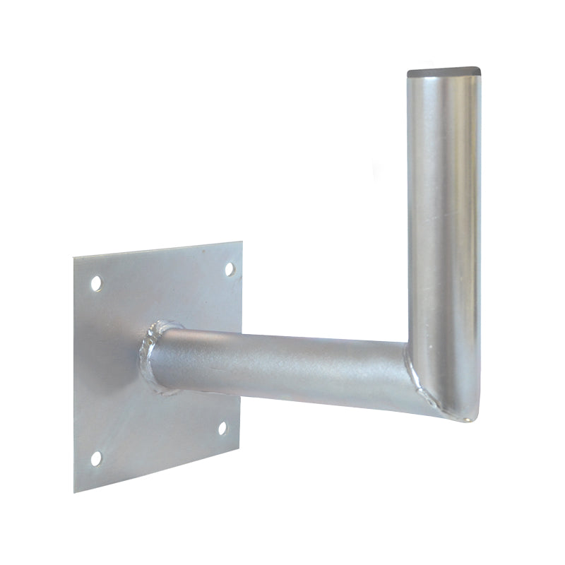 Anténní držák 25cm na zeď se základnou, trubka 42/2mm, výška 16cm