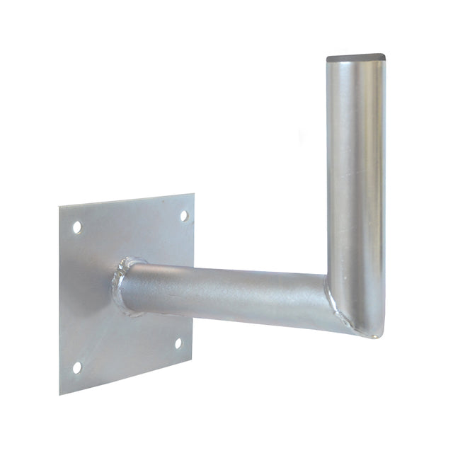 Anténní držák 25cm na zeď se základnou, trubka 42/2mm, výška 16cm